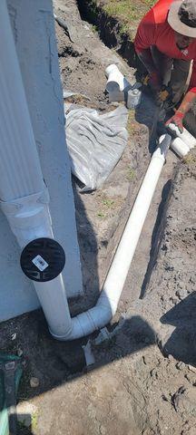 Pipe Installed to Gutters