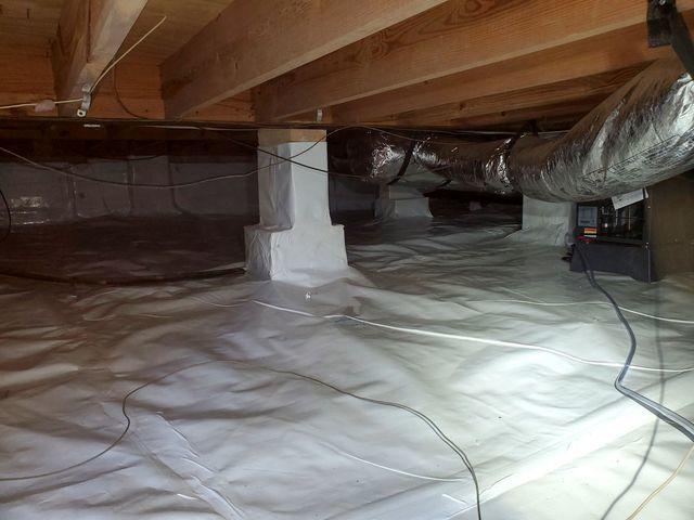 Crawl Space After Encapsulation