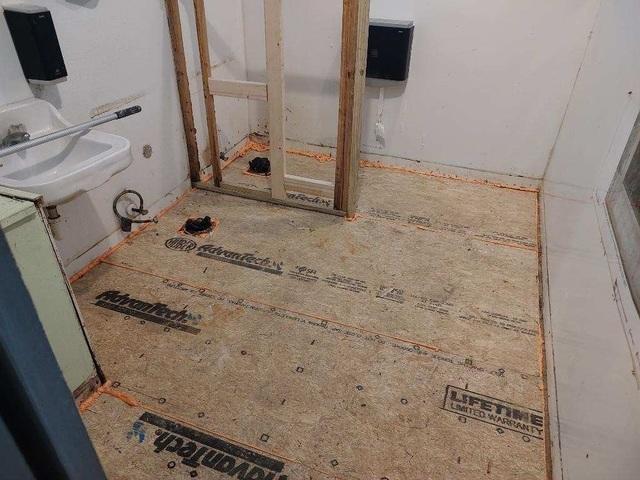 Bathroom Floor Replacement Completed