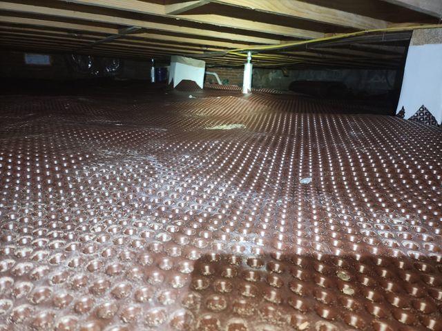 Crawl Space with Drainage Matting