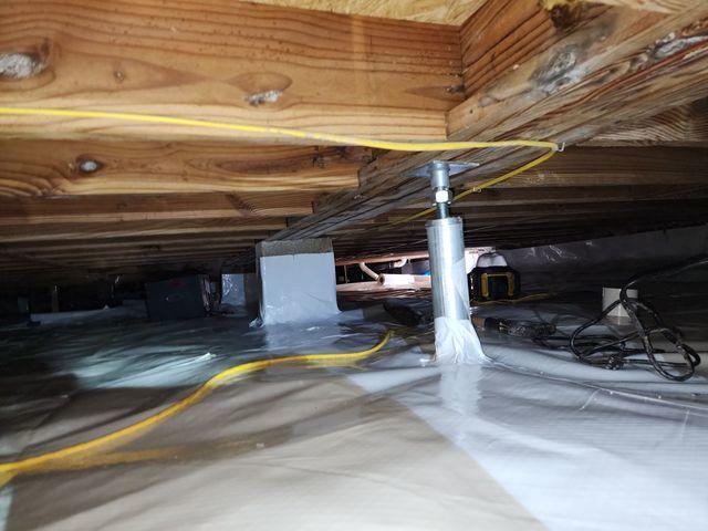 Crawl Space Post-Support and Encapsulation