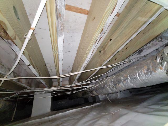 Encapsulated Crawl Space with Wood Repairs