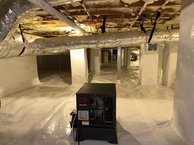 Encapsulated Crawl Space with SaniDry Sedona Dehumidifier