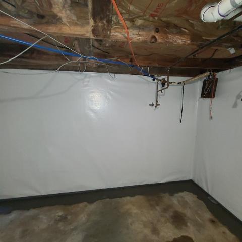 Basement Wall Protection and Drainage System