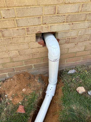 Crawl Space Drainage Line