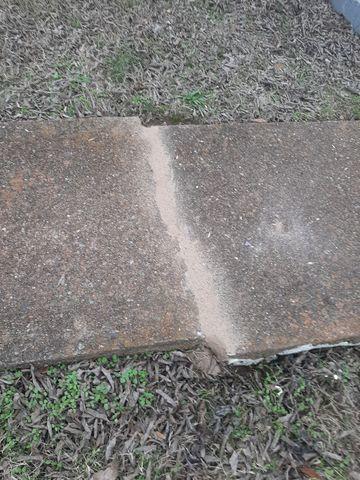 Sidewalk lift after Poly Level 400.