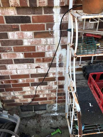 Vertical Exterior Foundation Wall Crack