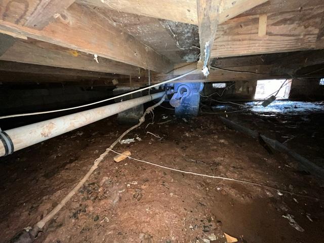 Damp Crawl Space