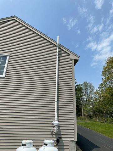 <p>Maine Radon &amp; Environmental was called to this Gorham Maine home after owners decided to test there radon air levels. Once they noticed there levels were elevated they called us at Maine Radon &amp; Environmental to discuss options. We installed this sub slab system and there levels were safe again. Another happy client.</p>