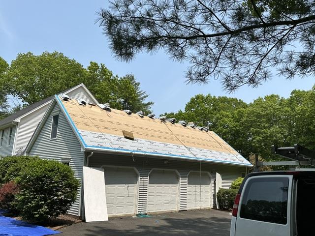 Getting ready to shingle the garage