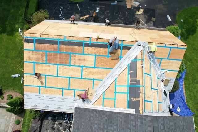 Decking layer tape and Ice and Water