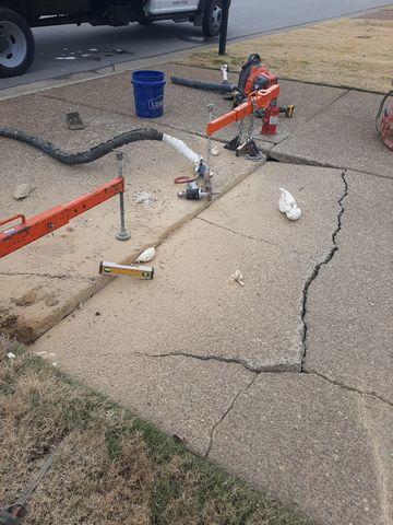 Pre-pairing concrete drive for repair