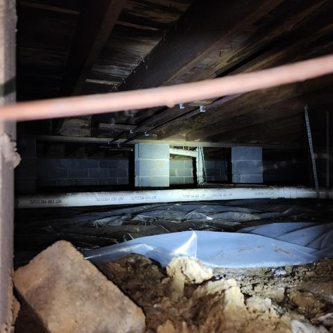 Damp Crawl Space