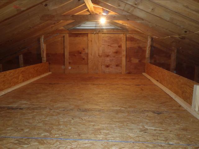 Attic Floor for Storage