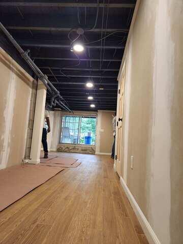 Basement During Installations Looking Towards the Window