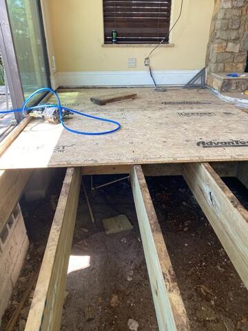 Floors Replaced Over Crawlspace