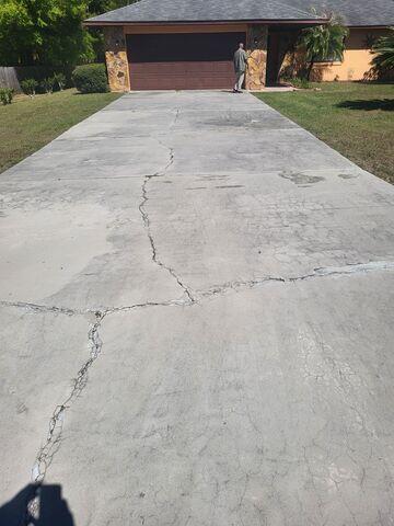 Typical Florida Concrete Drive