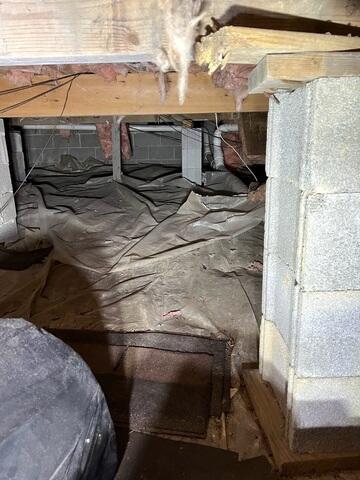 Inadequate Crawl Space Support