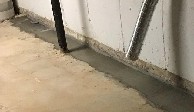 Perimeter Drainage System Installed