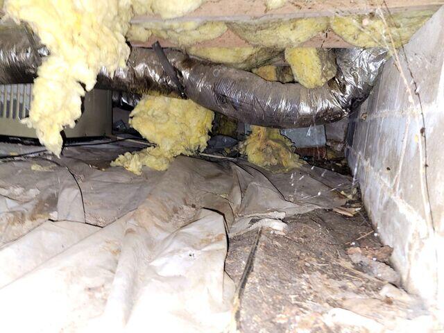 Inadequate Crawl Space Waterproofing Components