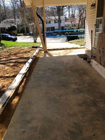 Carport Area Before