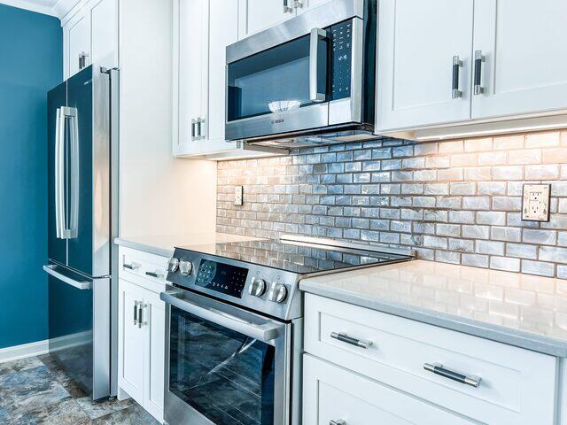 Kitchen Remodel Microwave and Stove