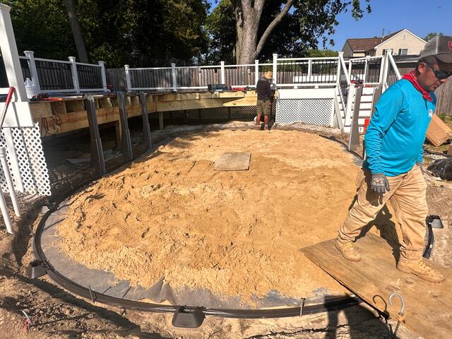 Building the Pool in Howell, NJ