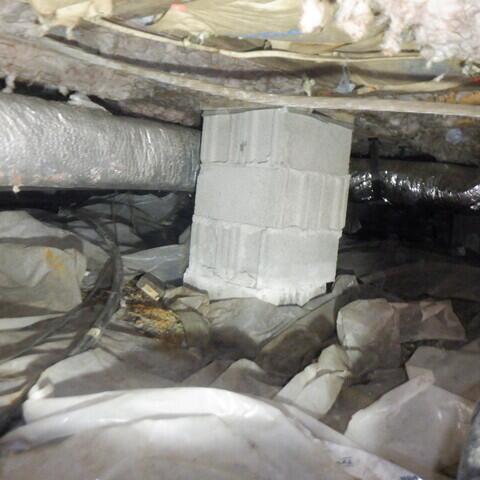 cluttered crawlspace
