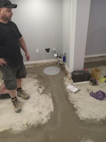 Concrete re-finished