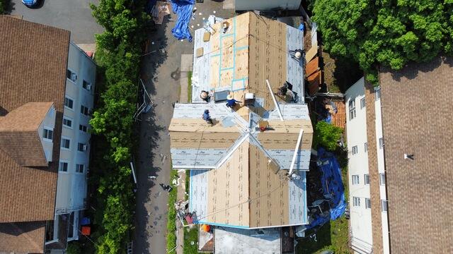 Ice and water, Underlayment, and Decking Tape