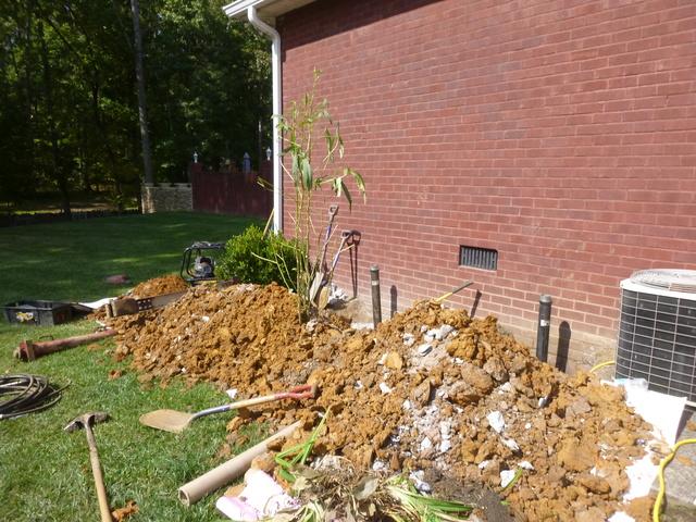 During Push Pier Installation