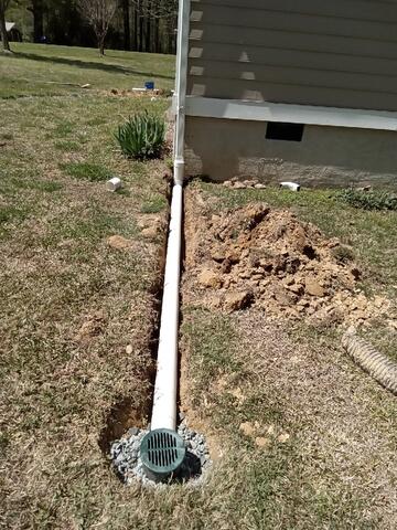 Buried Downspouts