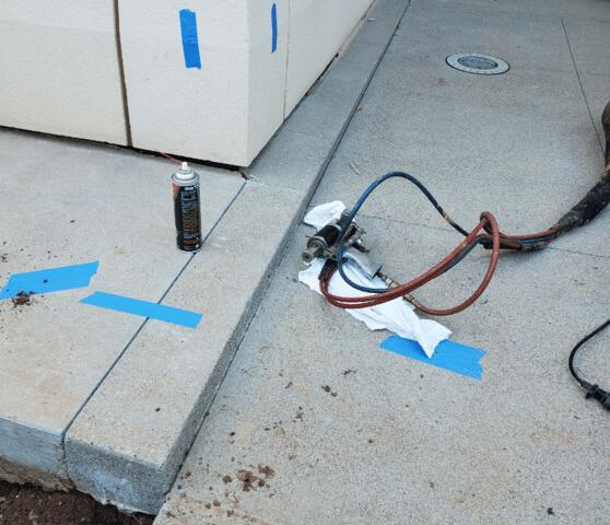 Concrete Lifting Repair Mid Process