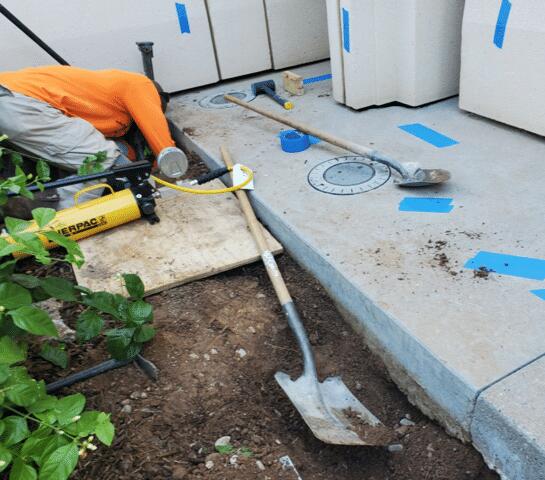 Concrete Lifting Repair Process: Waiting & Listening