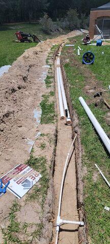 Underground Pipe Installed