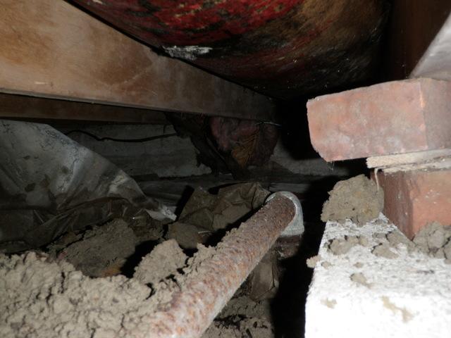 The other side of the crawl space