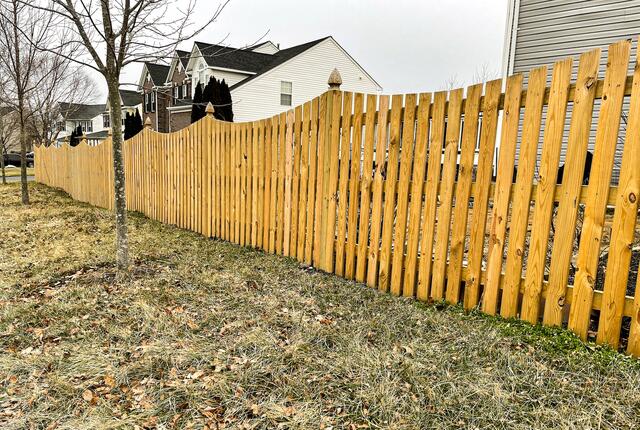 Wood Privacy Fence Install in Hampton VA