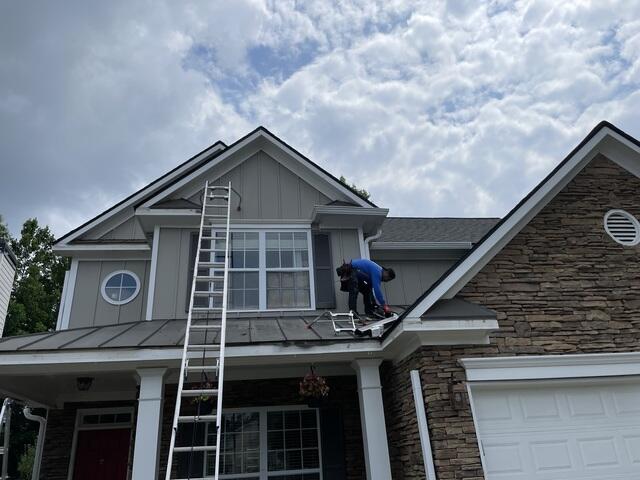 Gutter Shutter of Greater Atlanta Fabricates Custom Downspout in Woodstock GA