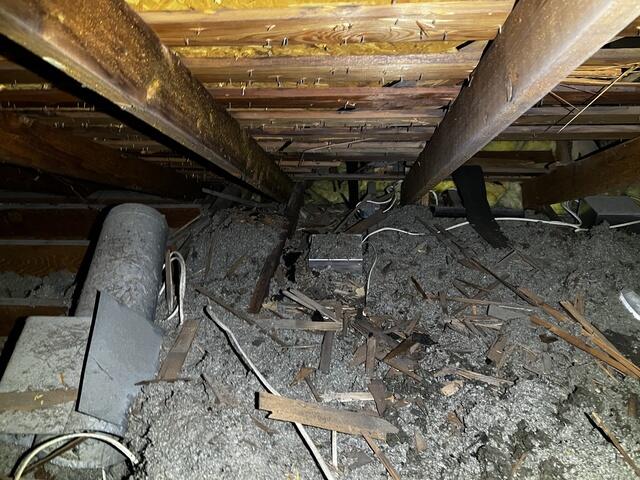 Debris in the Attic (Before)