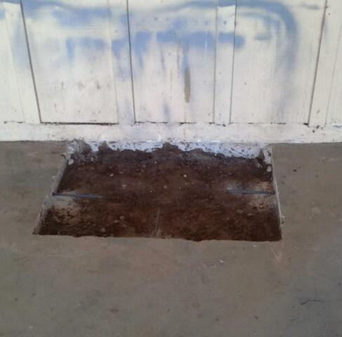 Underpinning process: Concrete removal