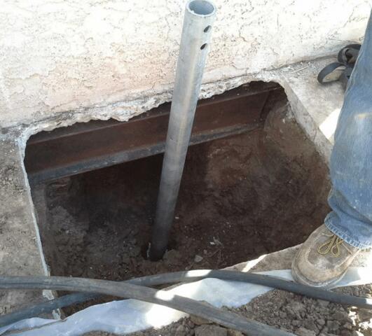 Underpinning process: Push Pier