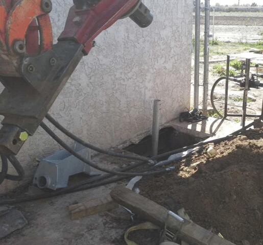 Underpinning process: Heavy Machinery