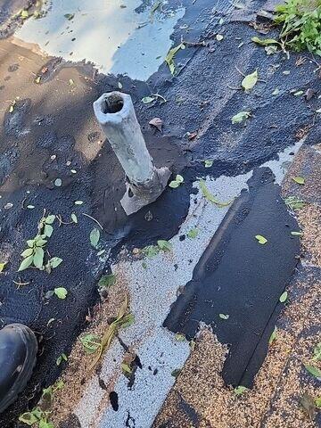 Roof Vent and Ridge of roof