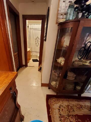 Before Installation - Dining Room and Bathroom Floor