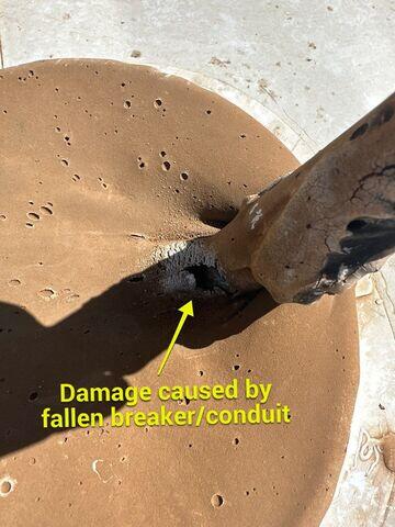 Water now is getting in