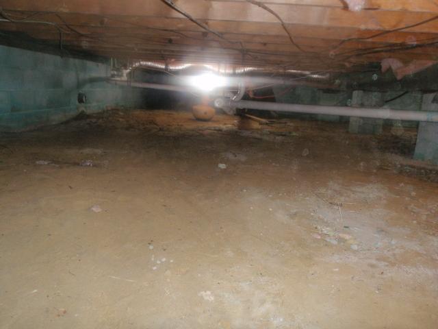 Water Pumped from Crawl Space