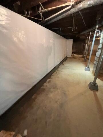 New and Protected Basement Wall