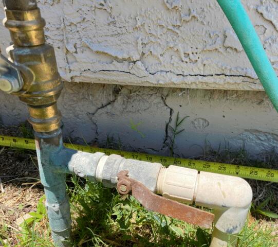 Cause of Corrosion in a stem wall in Phoenix, AZ