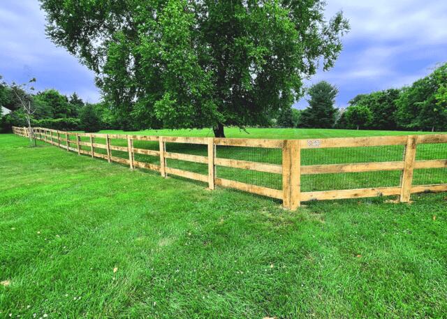 Wood Paddock Fence installed in Winchester, VA