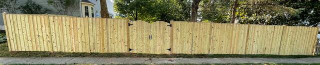 Wood Privacy Fence installed in Berryville, VA